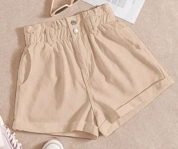 Short taille haute beige Shein taille L neuf - photo numéro 5