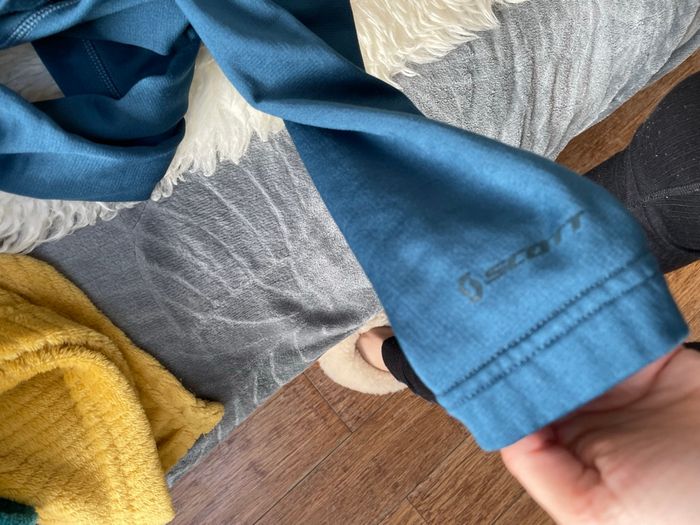 Sweat Scott polaire bleu/vert XS - photo numéro 5