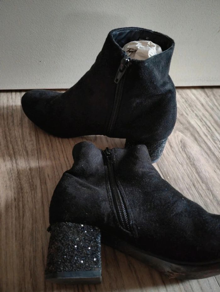 Bottines noir paillettes 37 - photo numéro 3