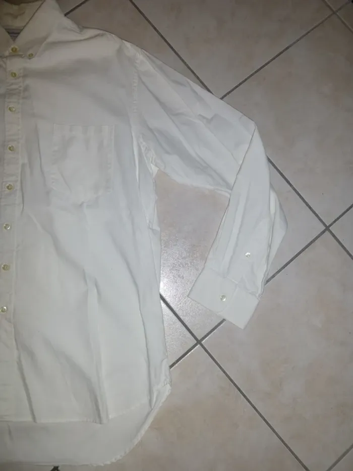 chemise manche longue blanche Burberrys taille 43 - photo numéro 3