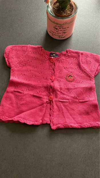 Sergent major gilet cardigan boléro 6 mois vêtement bébé fille