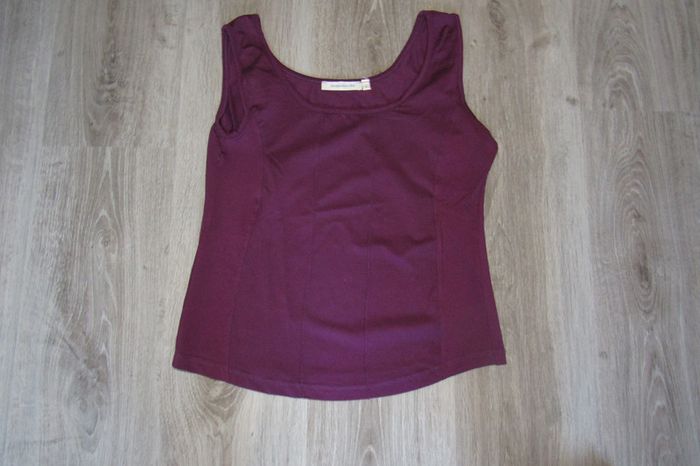 DÉBARDEUR VIOLET "JACQUELINE RIU" - TAILLE 4 - n°01