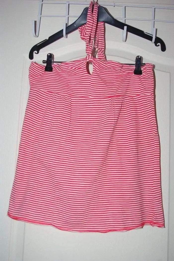 Top dos nu t-shirt rayé kiabi taille M neuf