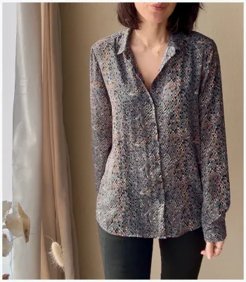 Chemise fluide grise Monoprix - taille 38 très bon état