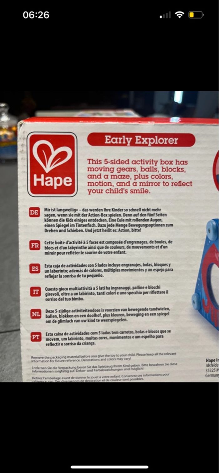 Boite d'activités à 5 faces - Hape - photo numéro 3