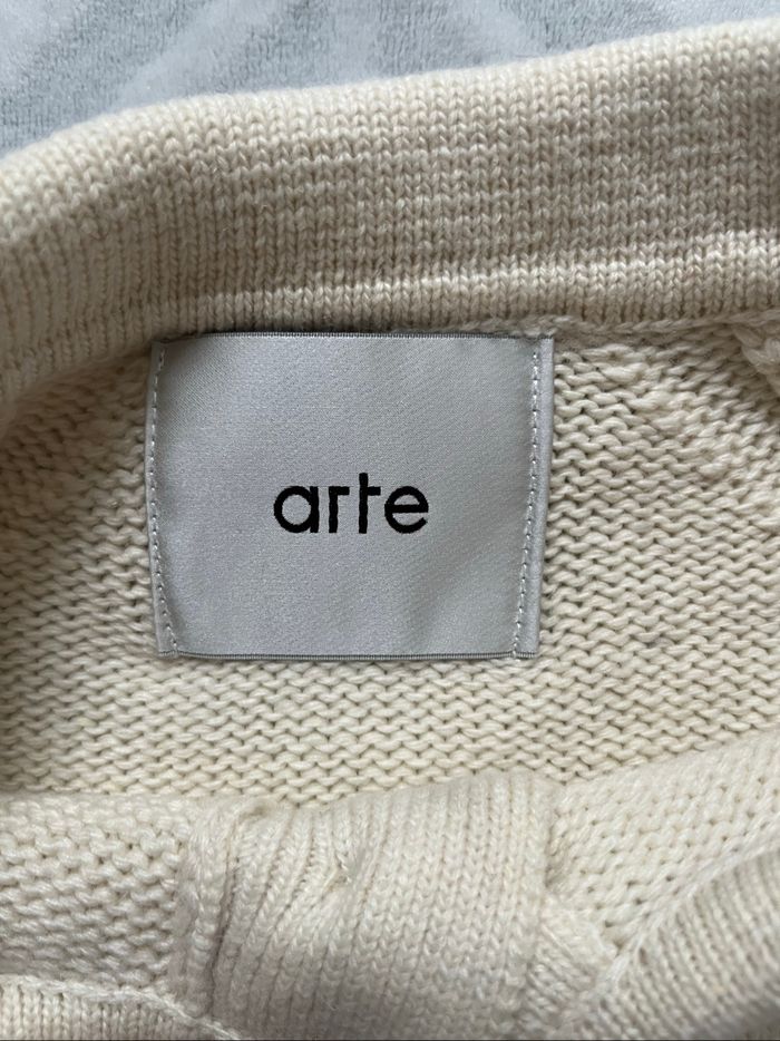 Pull Arte Antwerp Knit Football beige - photo numéro 3
