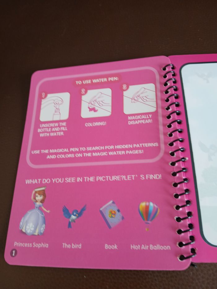 Cahier album coloriage magique a eau princesse sofia disney des 1 ans - photo numéro 4