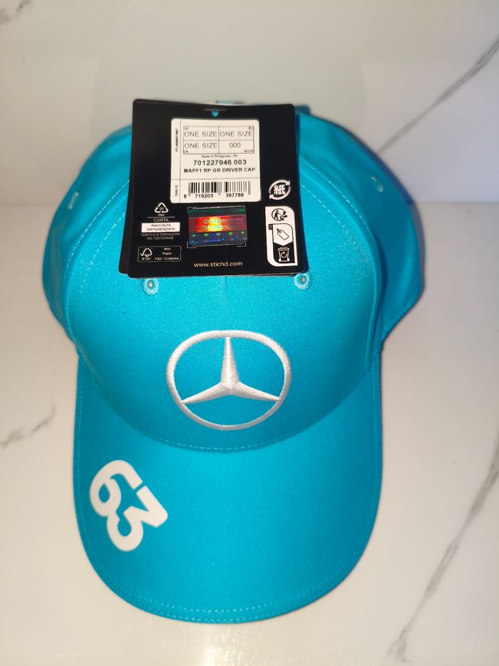 Casquette officielle Mercedes George Russell - photo numéro 1