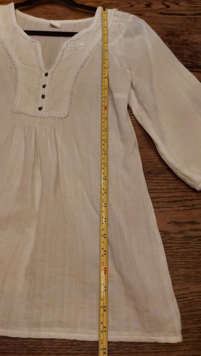 Blouse blanche Camaieu t 38 - photo numéro 4