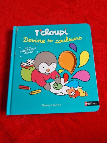 Livre t'choupi devine les couleurs
