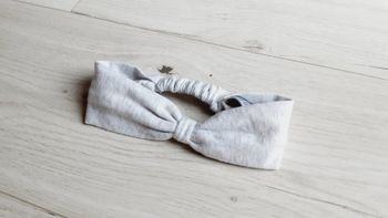 Vêtement fille bébé bandeau gris chiné Obaïbi taille unique