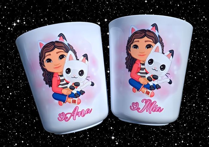 Gobelet  personnalisé gabby chat