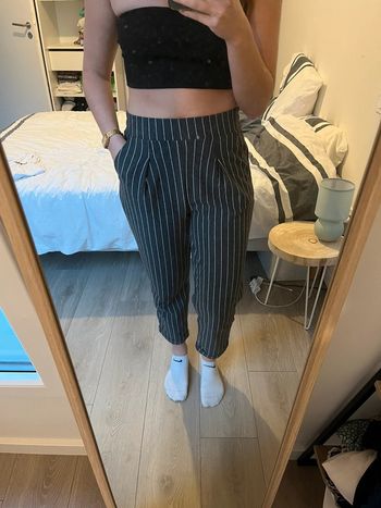 PANTALON STRADIVARIUS Gris Rayé.