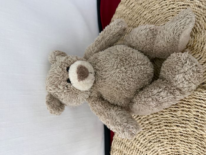 doudou peluche ours beige Emile DIMPEL - photo numéro 5