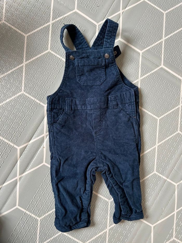 Salopette bébé velours orchestra 9 mois