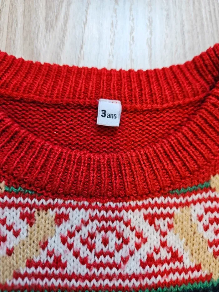 Pull de Noël 3 ans - photo numéro 2