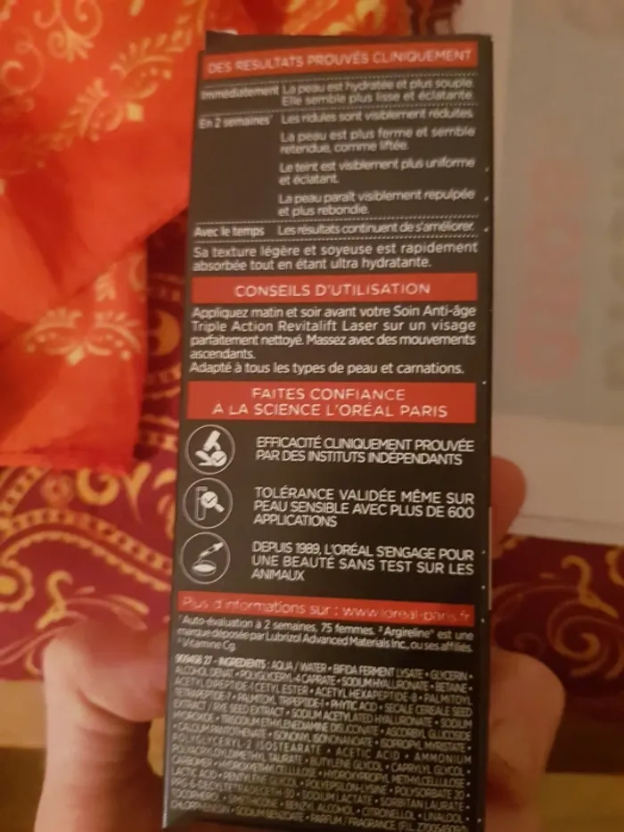 Sérum L'Oréal tri peptides revitalift laser - photo numéro 2