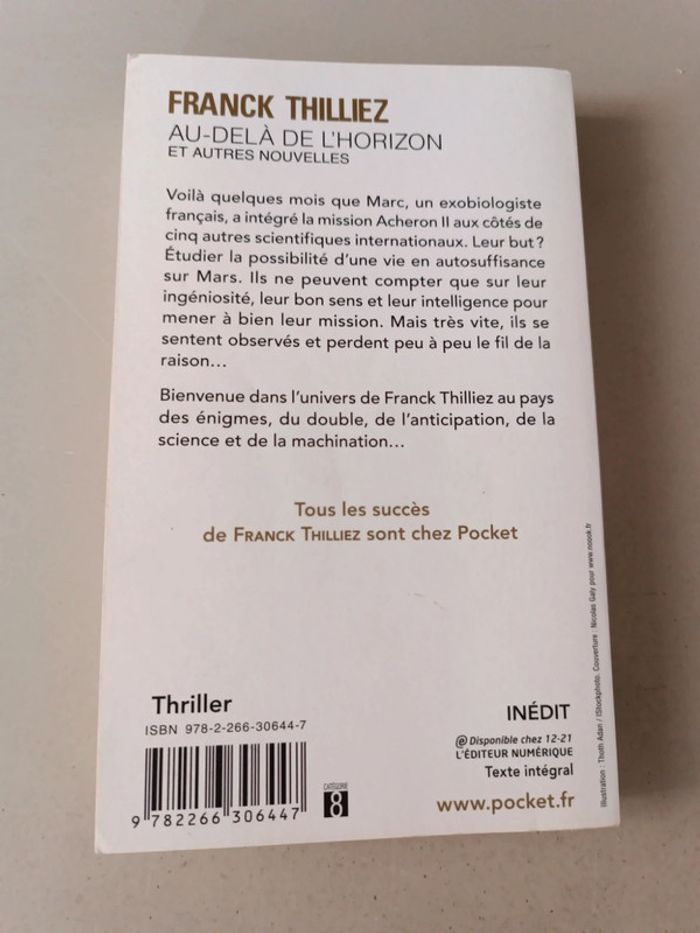 Au-delà de l'horizon et les autres nouvelles Franck thilliez - photo numéro 2