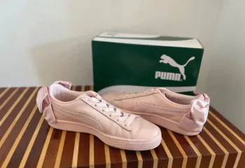 Puma chaussures basket en cuir, rose, femme pointure 37