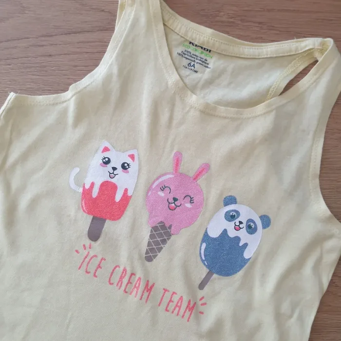 🩷 Tee-shirt débardeur 6 ans Kiabi #emyfleury_6ansfille - photo numéro 2