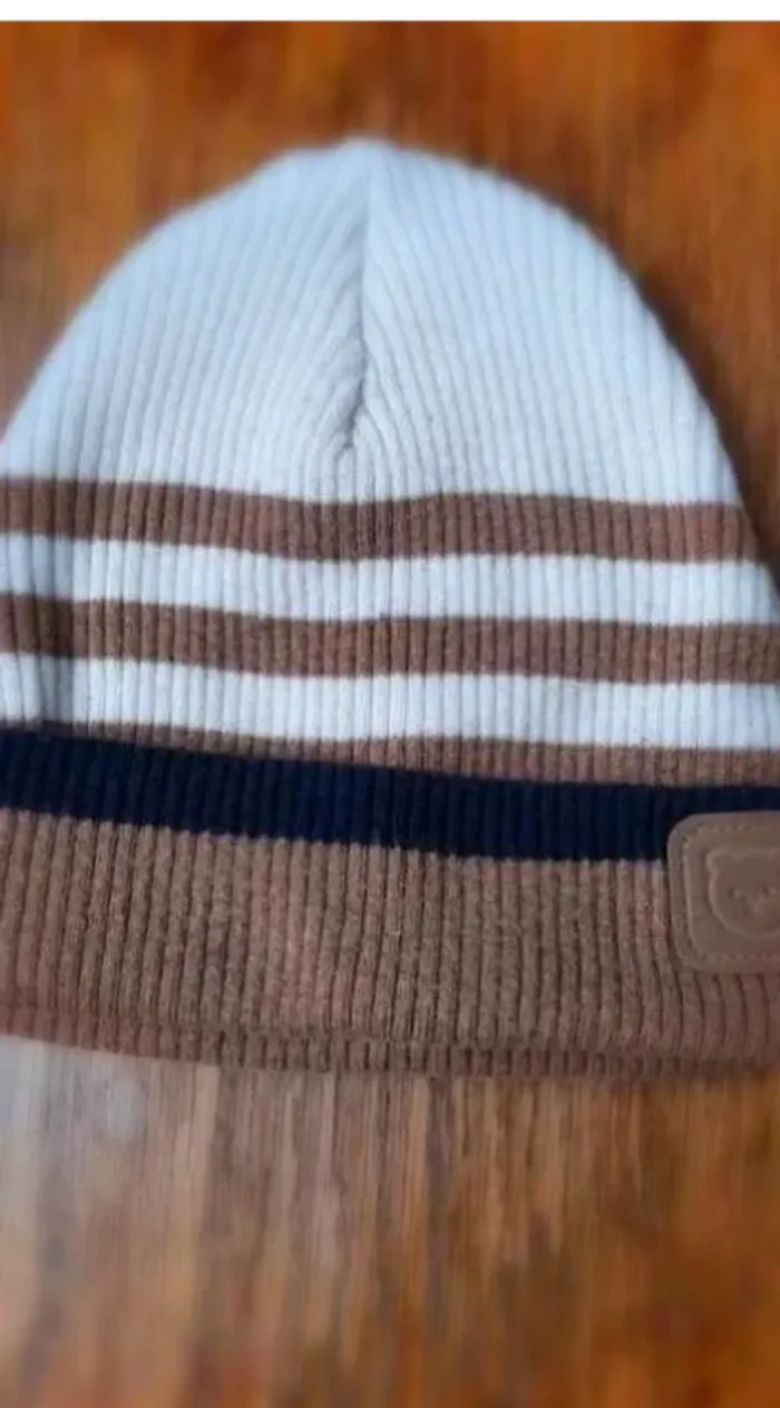 Bonnet  rayé garçon