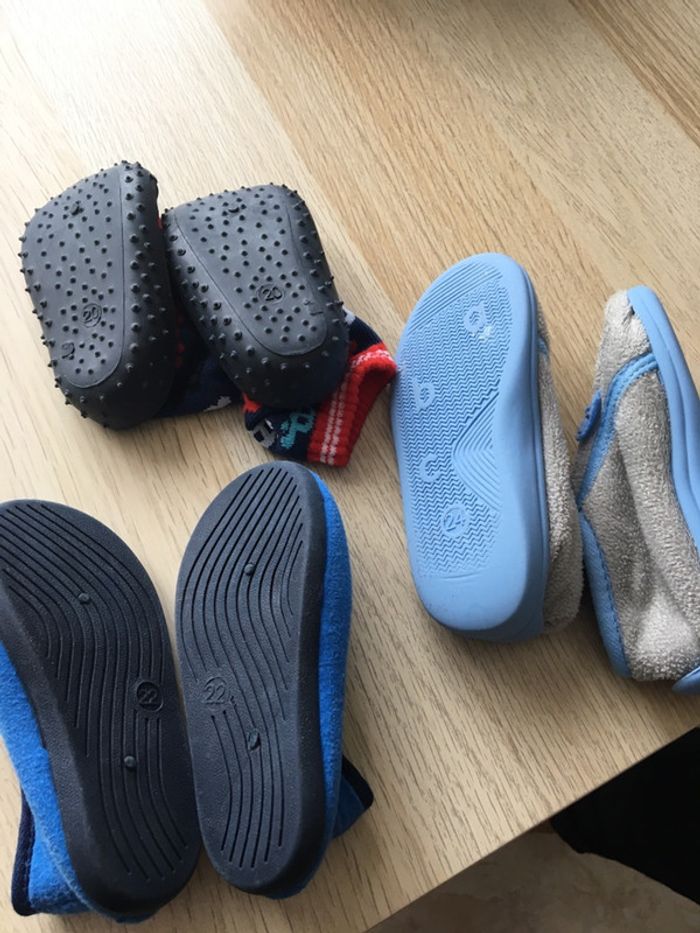 Lot de trois paires de chaussons - photo numéro 2