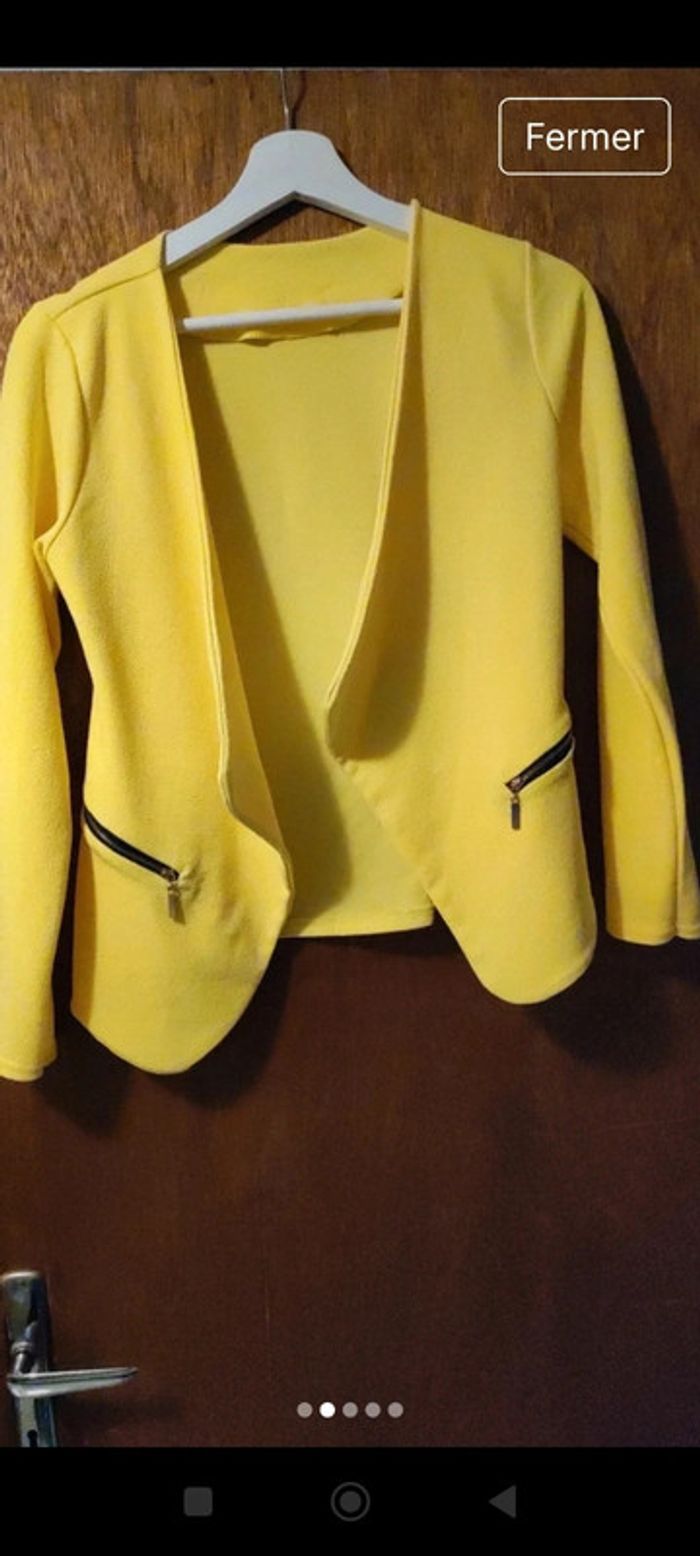Magnifique blazer jaune - photo numéro 2