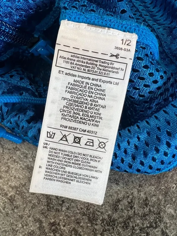 Gilet sport bleu homme Adidas Alexander Wang taille L Chaleco deportivo hombre Gilet uomo - photo numéro 8