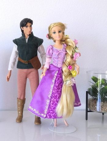 Ensemble de poupées Raiponce et Flynn Disney NEUVES