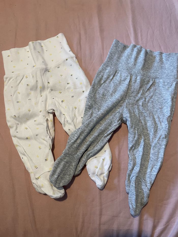 2 bas de pyjamas fin mixte 3 mois