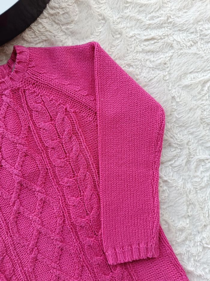 Robe pull manches longues Fille 18 mois maille Grain de blé - photo numéro 4