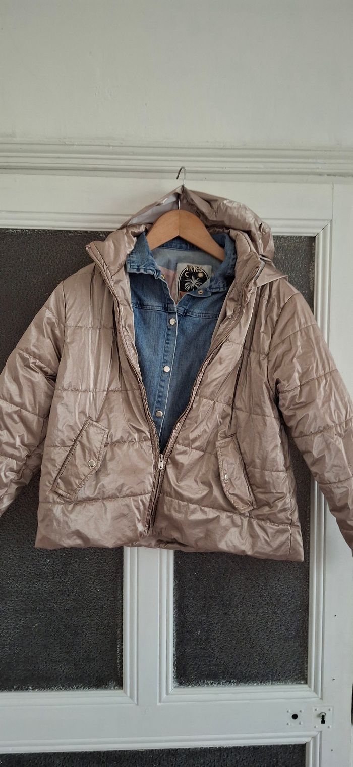 Doudoune ikks 12 ans irisé rose