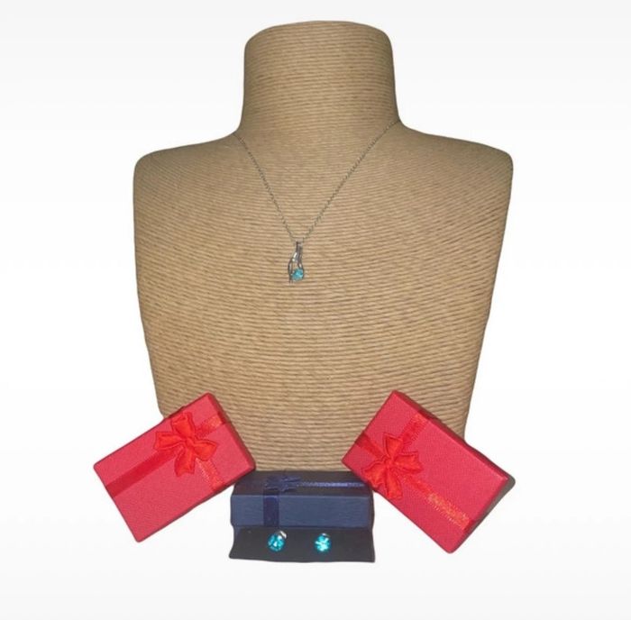 🌸 Parure de bijoux. 🌸 Neuf. Boucles d’oreilles. Collier et pendentif. - photo numéro 7