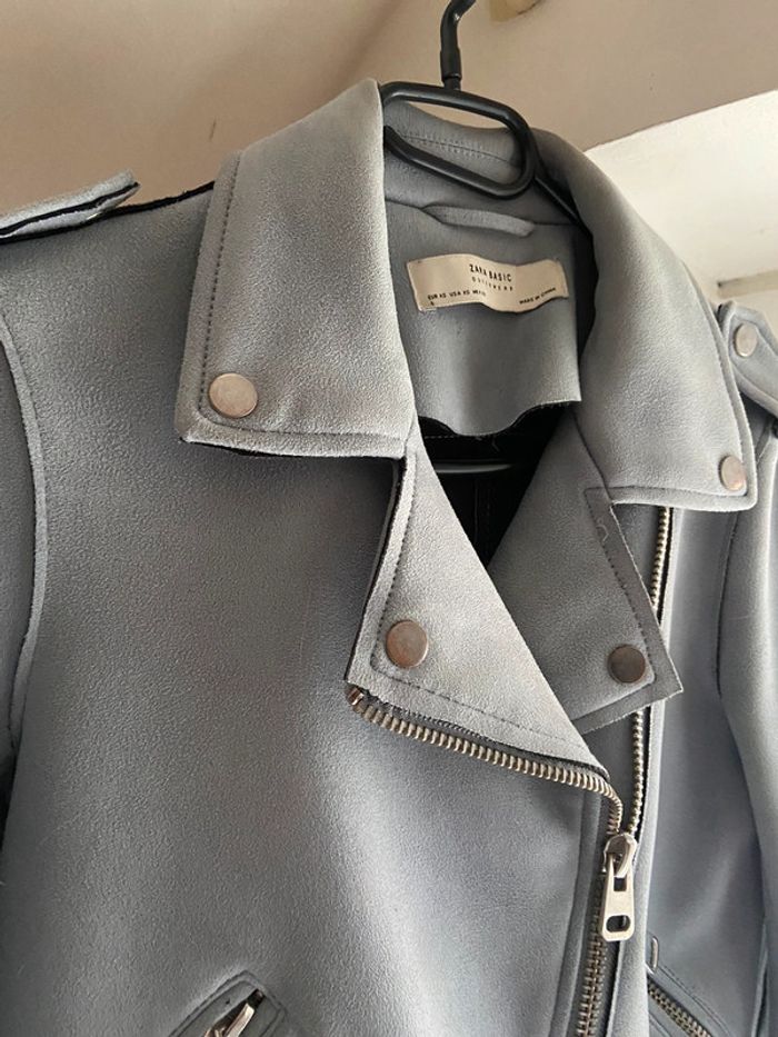 Perfecto bleu pastel Zara - photo numéro 3