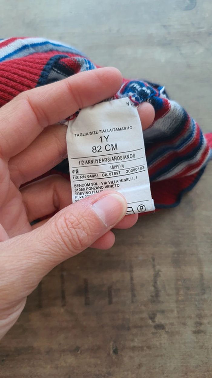 Pull benetton 12 mois en très bon état - photo numéro 4