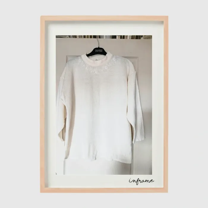 Pull blanc taille 38/40 ( plutôt 40,)