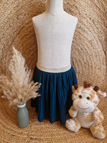 Jolie jupe bleu marine plissé fille sergent major 5 ans
