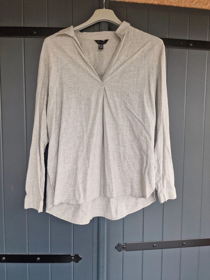 Chemise gris coton New look - photo numéro 4
