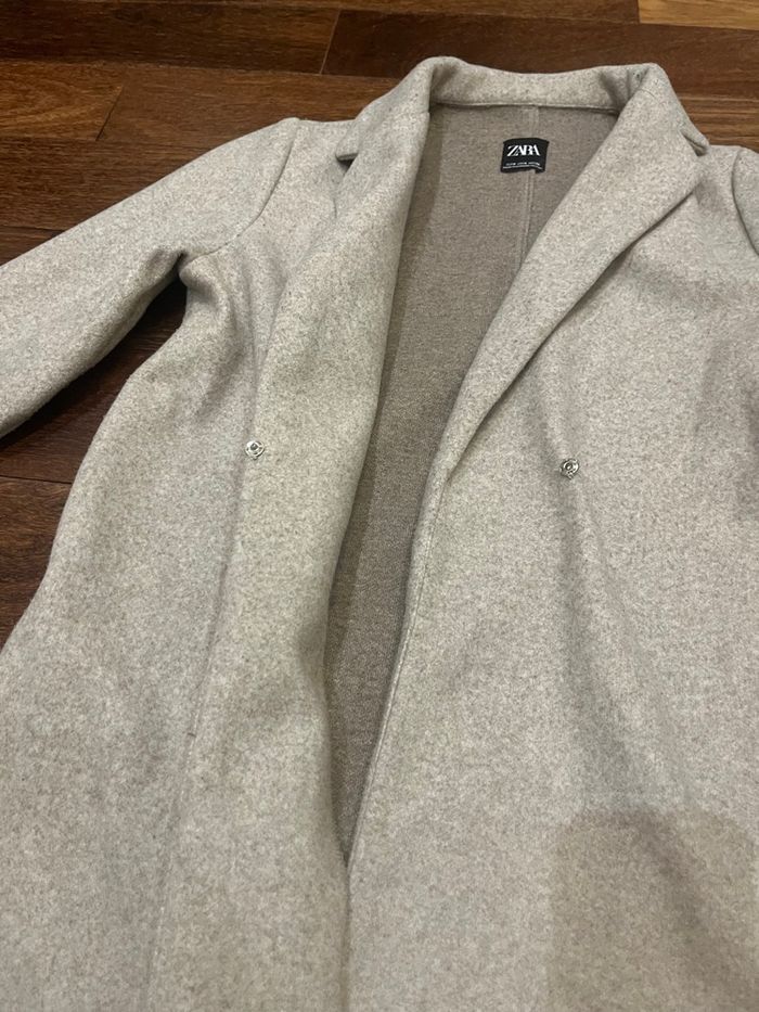 Manteau long beige chic hiver zara taille S/36 - photo numéro 6