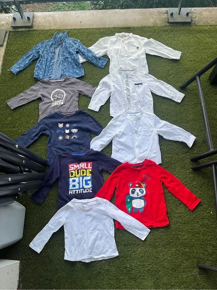 Lot tee shirt et chemises 2 ans garçon