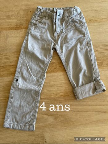 Pantalon retroussable 4 ans