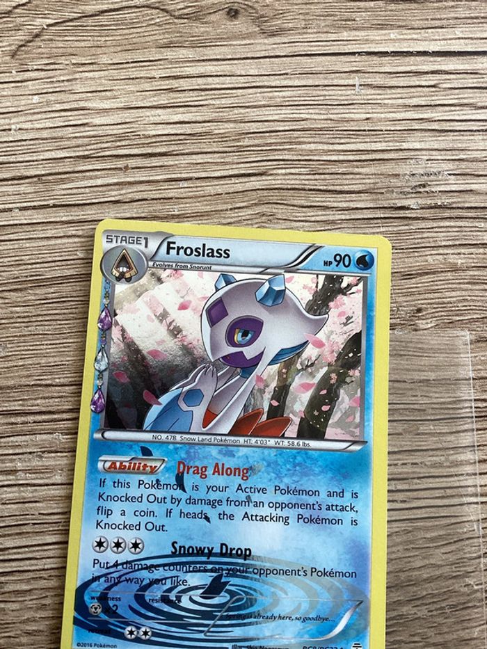 carte Pokémon rc8/rc32 froslass holo anglais ANG année 2016 - photo numéro 3