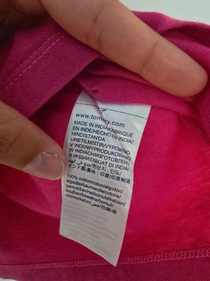 Tee shirt rose tommy - photo numéro 4