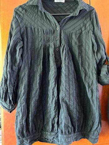 Blouse manches longues noire 38 Ouhuan