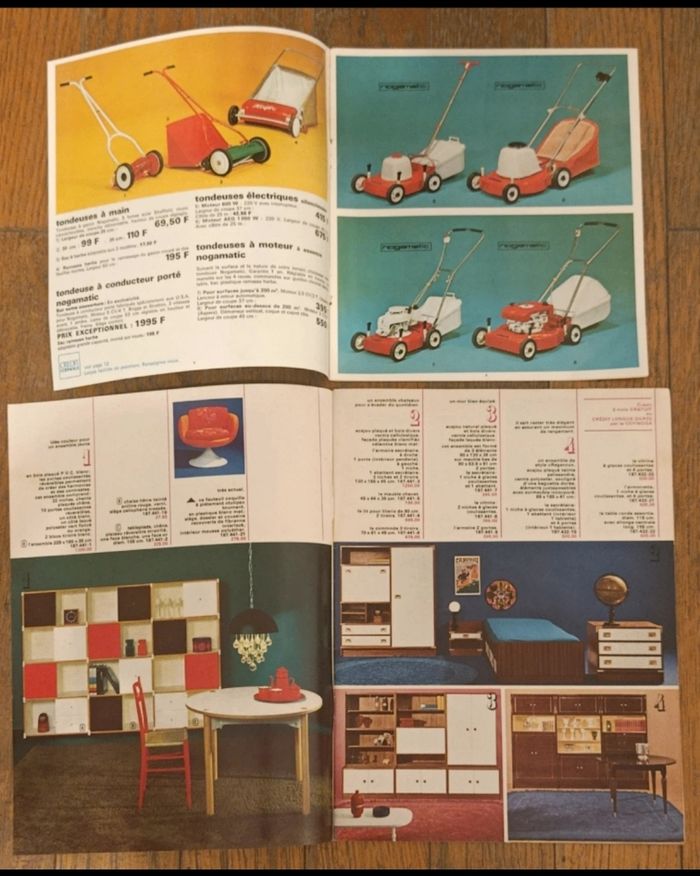 Lot de 2 anciens catalogues "Nouvelles galeries" maison et jardin années 70 vintage - photo numéro 2