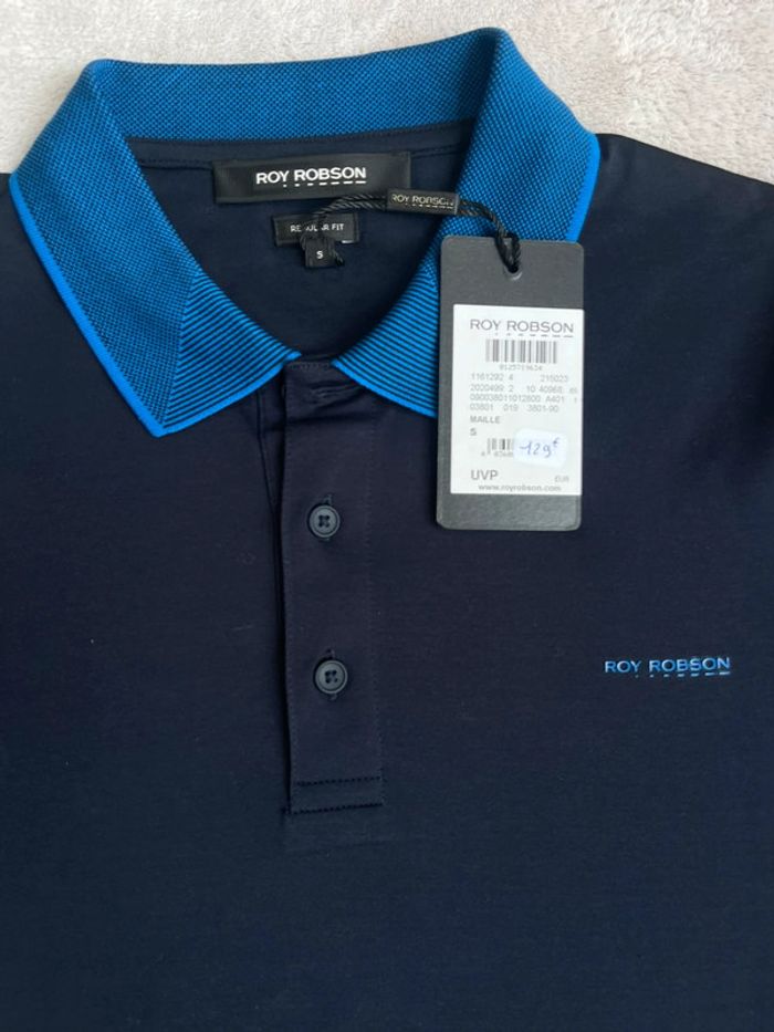 Roy Robson - Polo Manches Longues, bleu marine, taille S - photo numéro 2