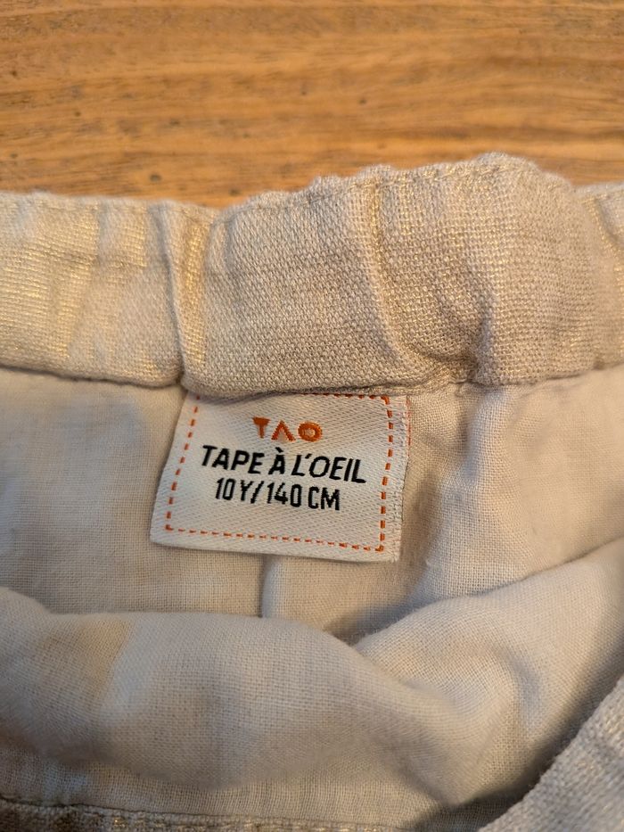 Jupe beige irisée 10 ans - photo numéro 5