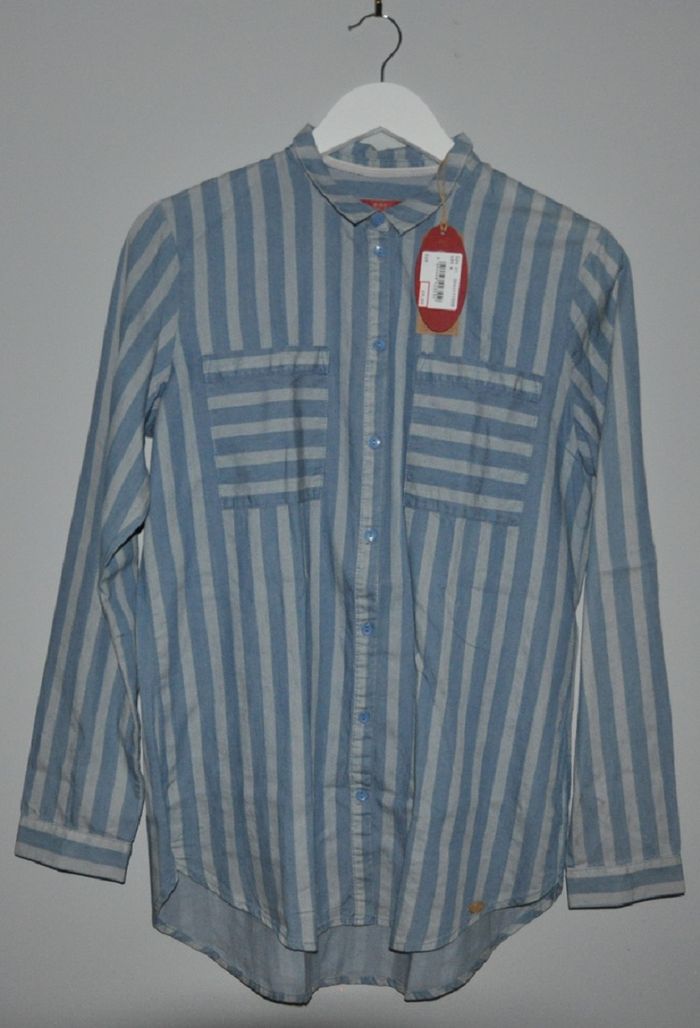 CHEMISE EN JEAN RAYEE - EDC by ESPRIT - T.M/L - NEUVE - photo numéro 5
