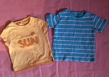 Lot de 2 tee shirts neutre 3 mois