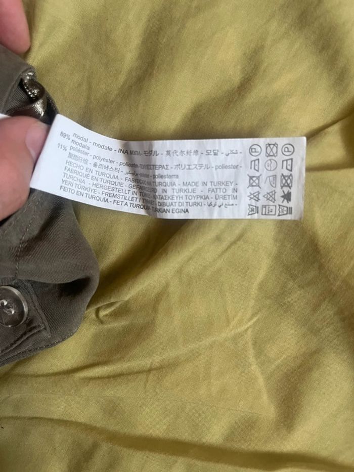 Pantalon large vert kaki Zara - photo numéro 7